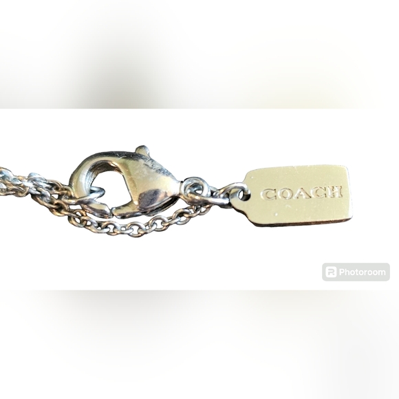 Beautiful Silver COACH Necklace w/Cherry Charm - Picture 4 of 7